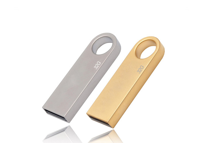 Popular Gift USB Flash Drive 1Gb-128Gb Silver Color Metal USB Flash Drive