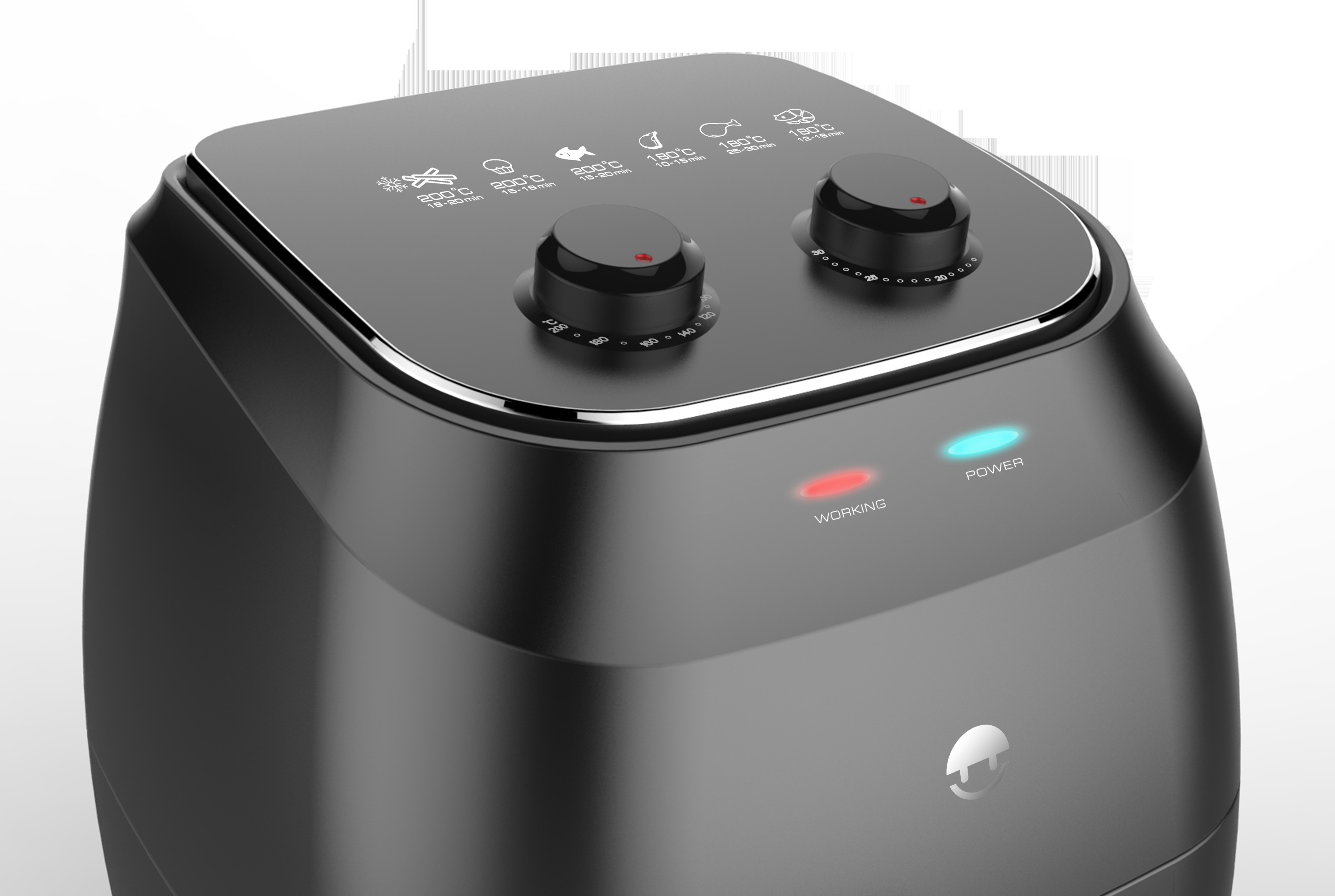 Professional Family Air Fryer / Digital Smart Fryer With Release Button