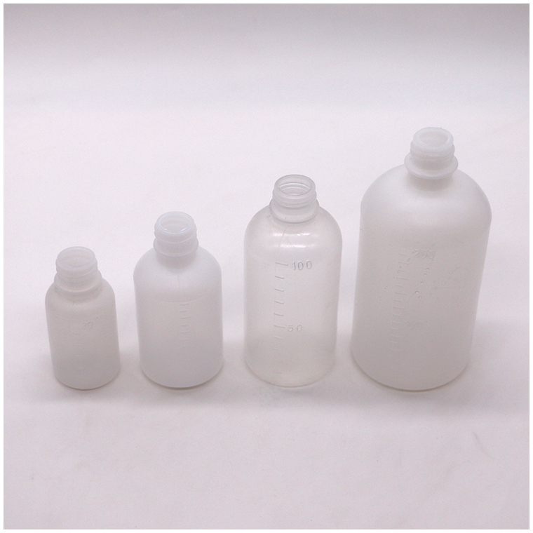 100ml/200ml PE Liquid Bottle with Scale and Child Safety Cap Included in Offer