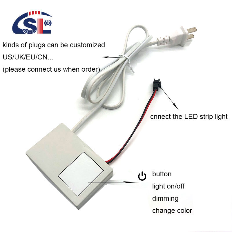 Convenient AC110V/220V Single Button Touch Sensor Switch for Smart Bathroom Mirrors