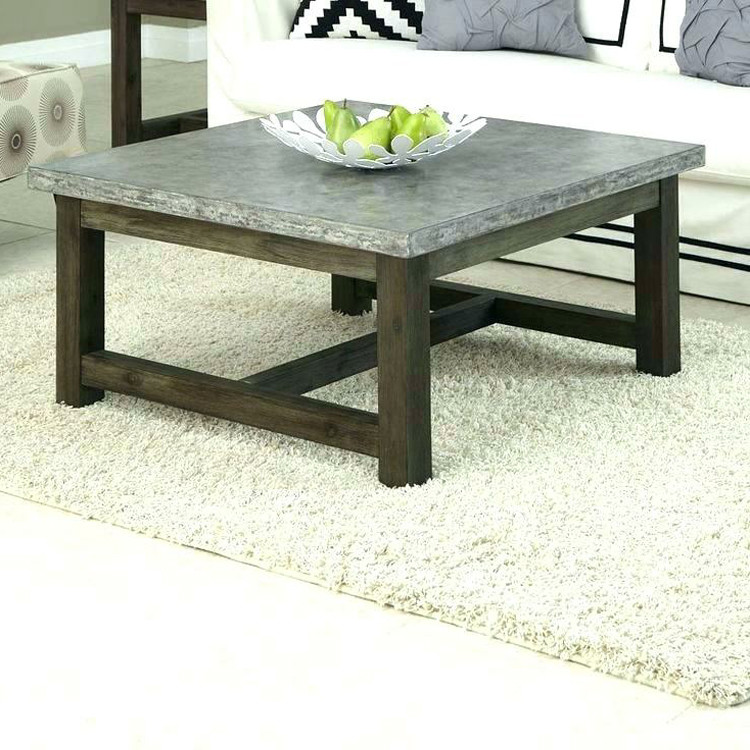 Customized Cement Furniture Living Room Table Concrete Furniture Side Table Modern Round Concrete Coffee Table