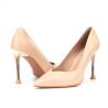 Buy cheap Stylish Slip On Leather Comfortable Pointed Toe Heels For Fashionable Women from wholesalers