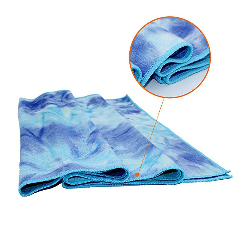 Tie Dye Microfiber Yoga Mat Cover Towel Yoga Towel For Hot Yoga Outdoor