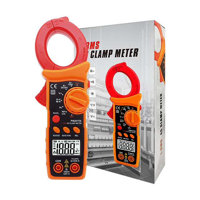 Ture RMS Digital AC Clamp Meters With Auto Range 1000A AC Non-Contact Voltage detaction Resistance