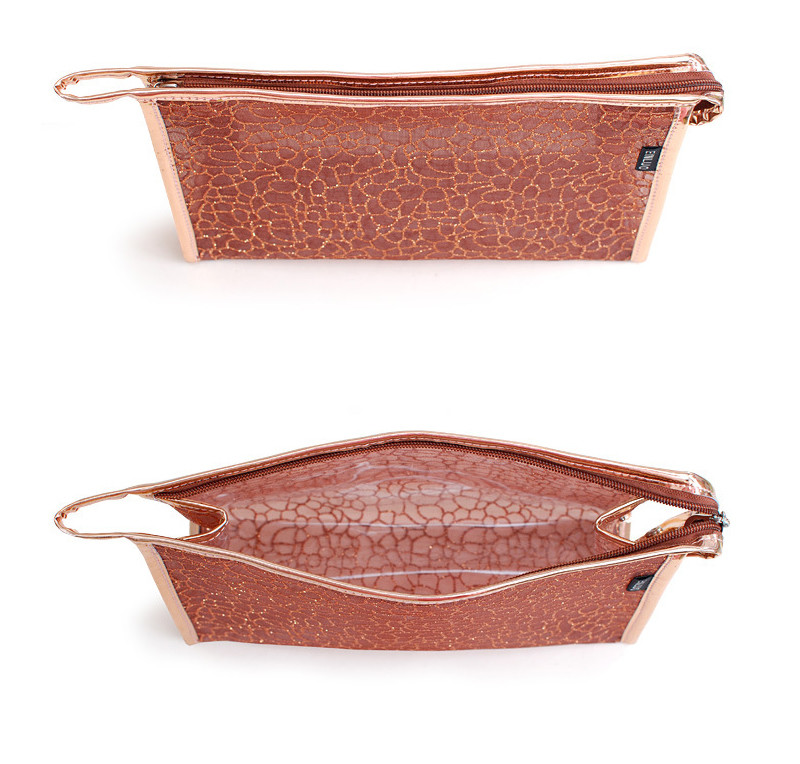 Fashion Custom Stone Pattern Pvc Cosmetic Toiletry Bag