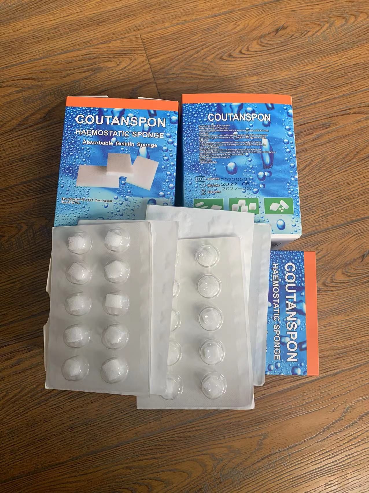 Medical dental hemostatic sponge absorbable gelatin sponge