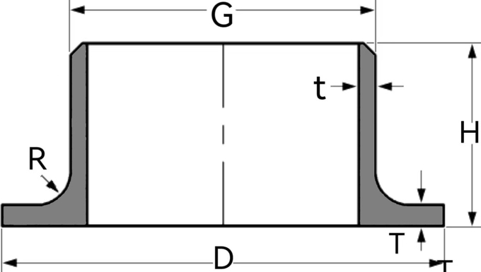ASME B16.9 Stainless Steel SCH40 SCH80 STD Lap Joint Stub Ends Attached the Lap Joint Flanges to the Piping Systems 0