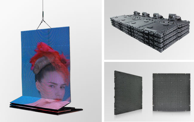 Lightweight Foldable LED Screens 9.375mm Indoor Advertising LED Display Hire