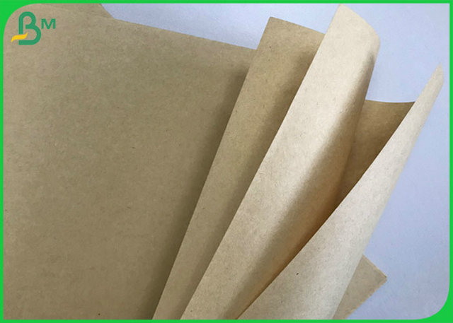FSC 80G 95G 100G 110G Unbleached Brown Kraft Paper Roll With Recycled Pulp