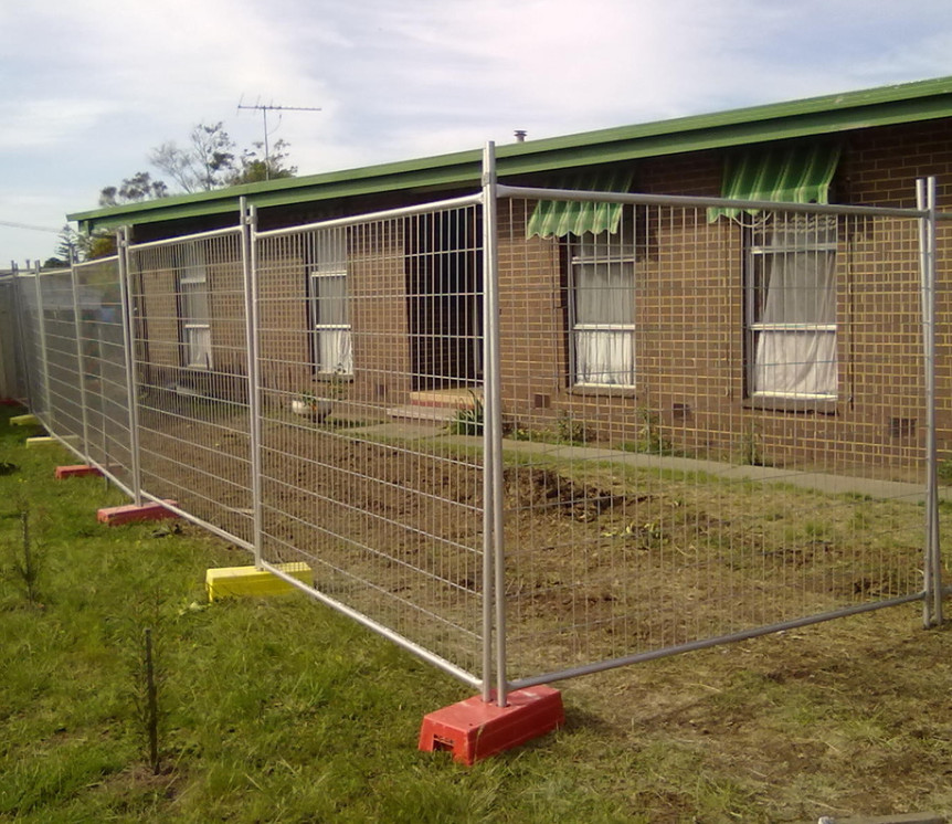 Removable Security 6ftx7ft Temporary Steel Fencing With 300g/M2 Zinc Coated