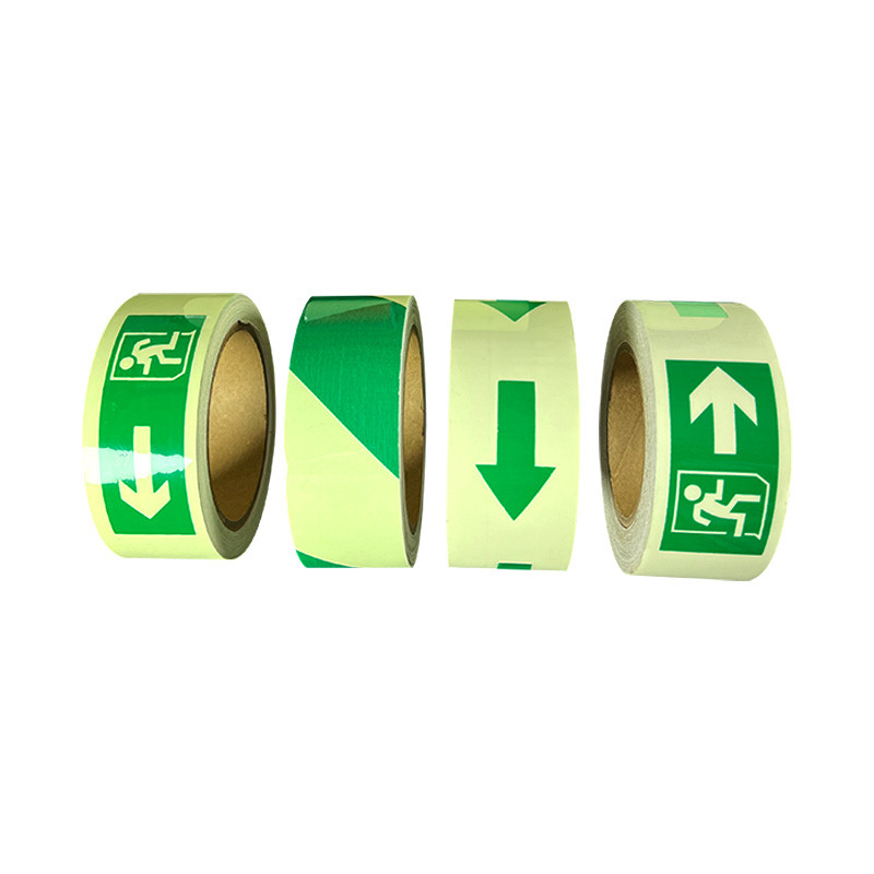 Arrow Shape PVC Material Self Adhesive Glow In The Dark Safety Tape for Stage Marking