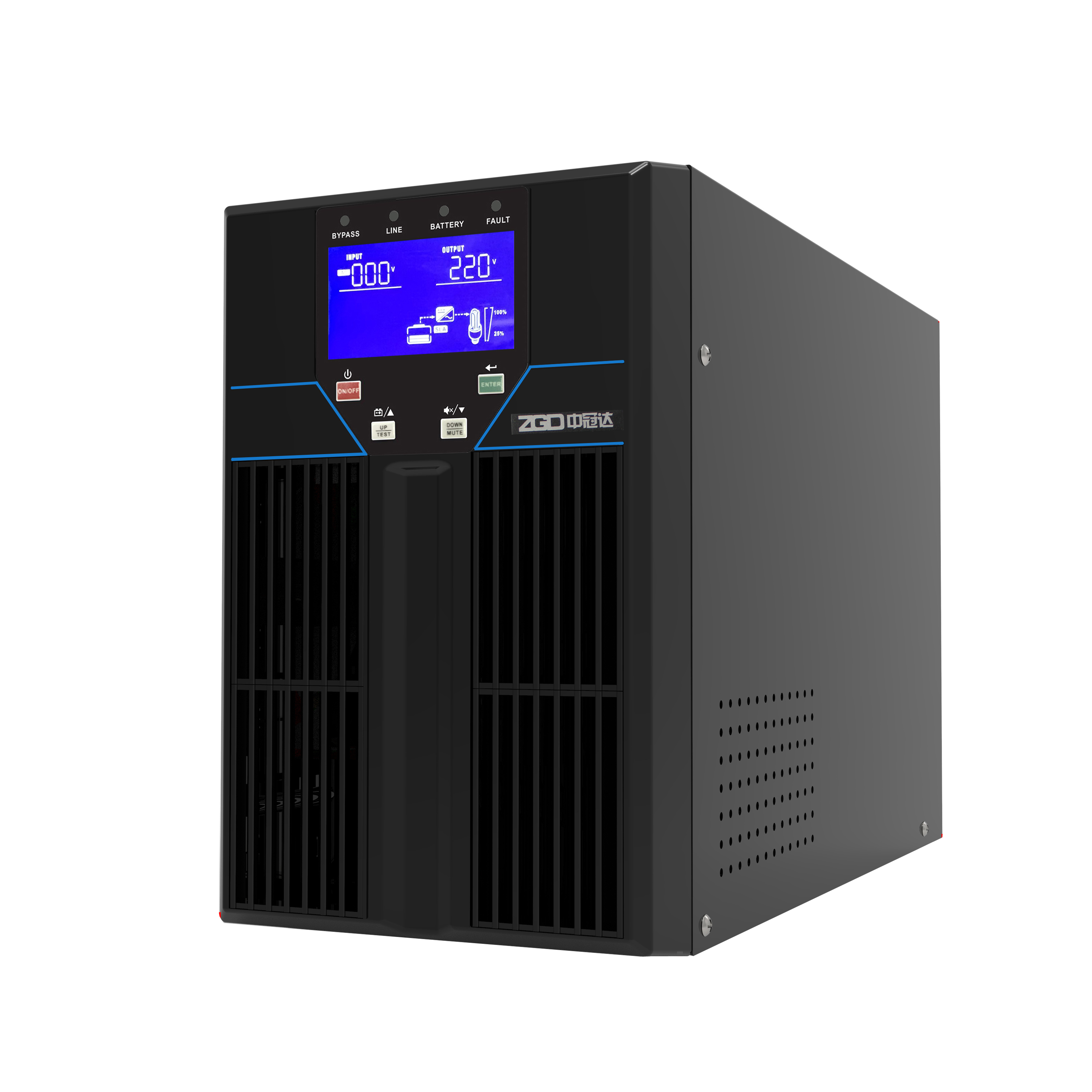 Double Conversion 2.4kW 3kva Smart Ups Data Center Ups System