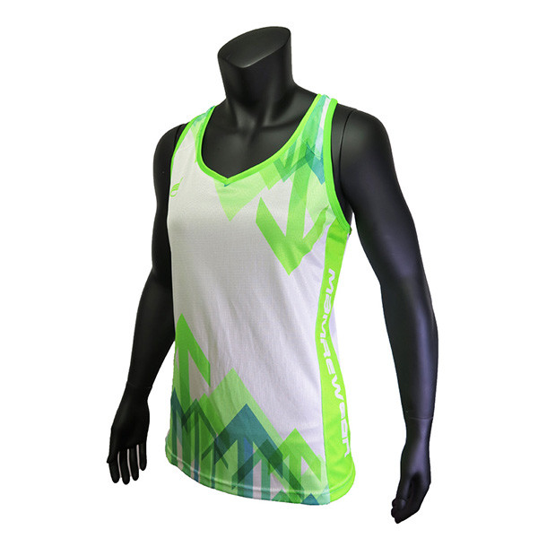 Green Color Casual Sport Clothes Ladies Running Singlets All Sizes Available
