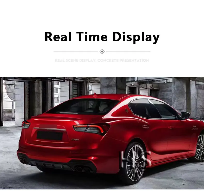 For Maserati Ghibli Led Taillight Assembly 14-20 Retrofit Old To New Rear Tail Light Flowing Turn Brake Car Accessory