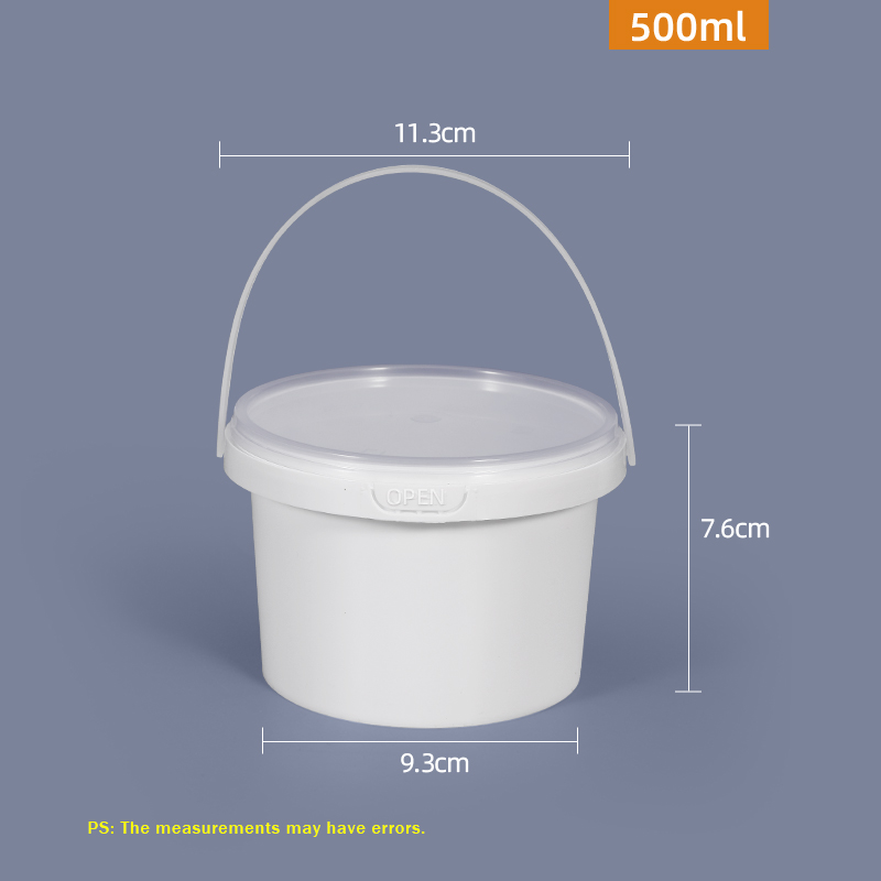 Customrized Logo 350ml 500ml 700ml Disposable PP Plastic Round Food Bowl with Lid