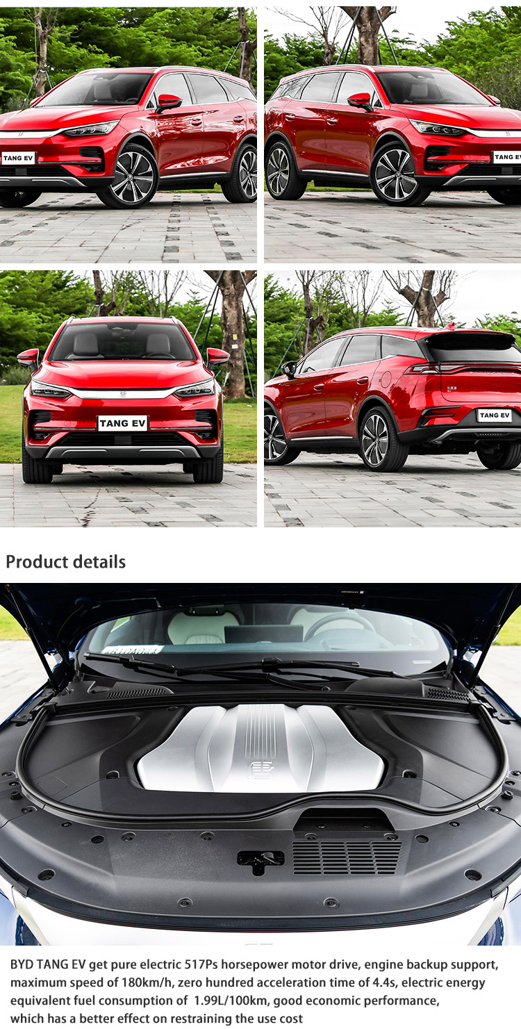 Electric Midsize Used SUV 5 Door 7 Seater EV SUV New Energy BYD Tang