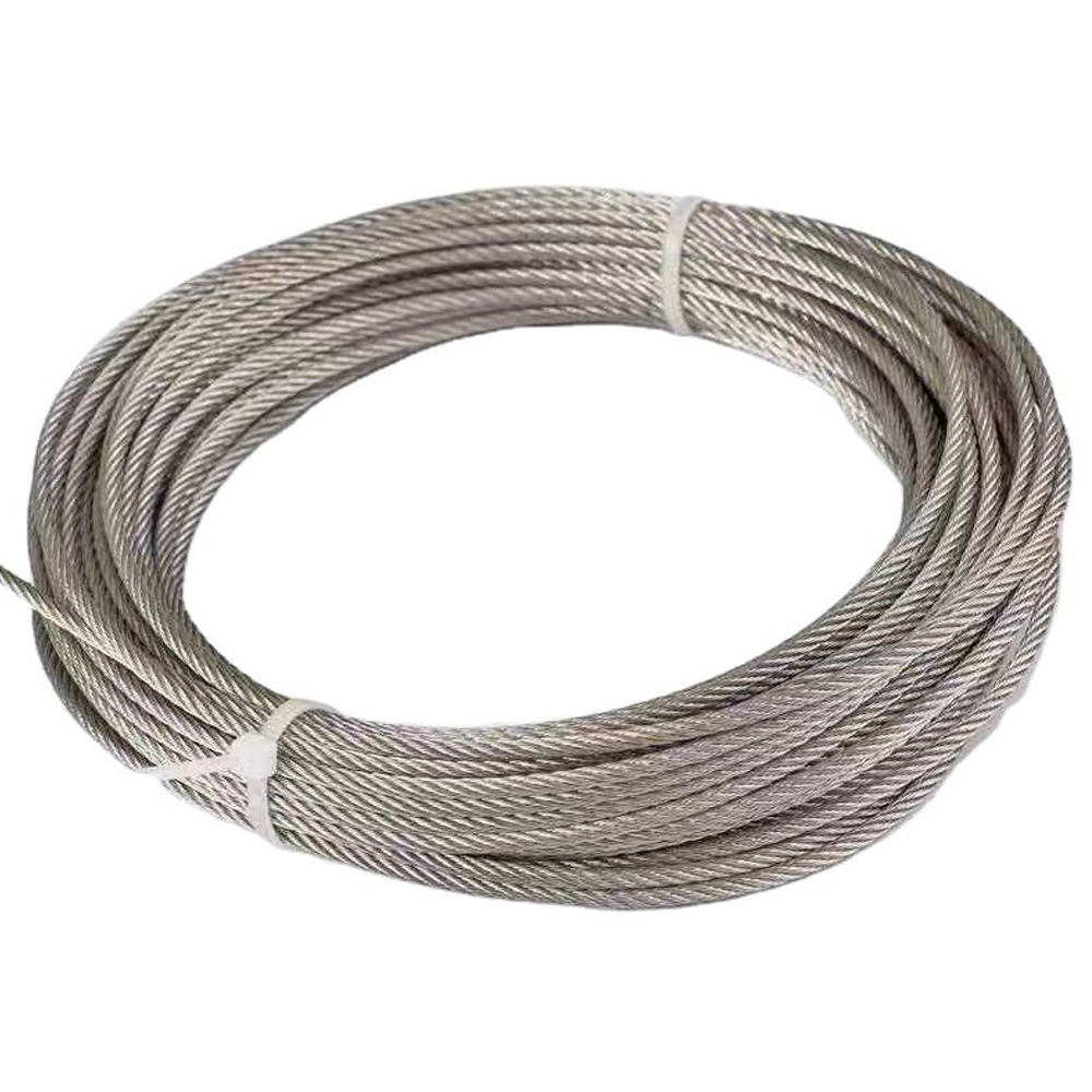 1000 Meters Length 8 X19 304/316 Stainless Steel Wire Rope Elevator Wire Rope Cable With ±1% Tolerance