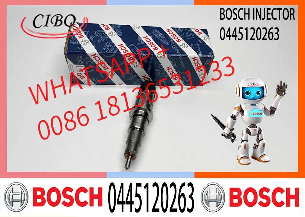 Fuel Injector 0445 120 263 0 445 120 263 Diesel Injector 0445120263 For FAW 2S1112010-L20-0000