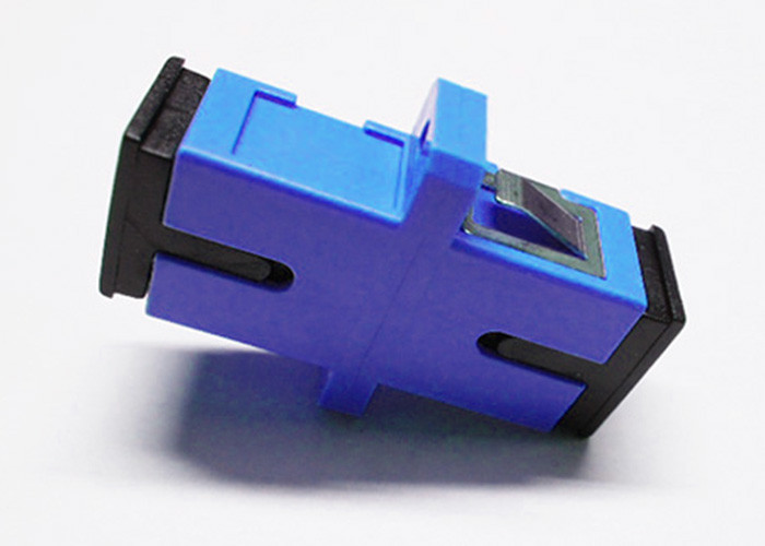 Blue color Ceramic or Bronze Sleeve SC/PC-SM Fiber Optic Adapter for Active Device Termination