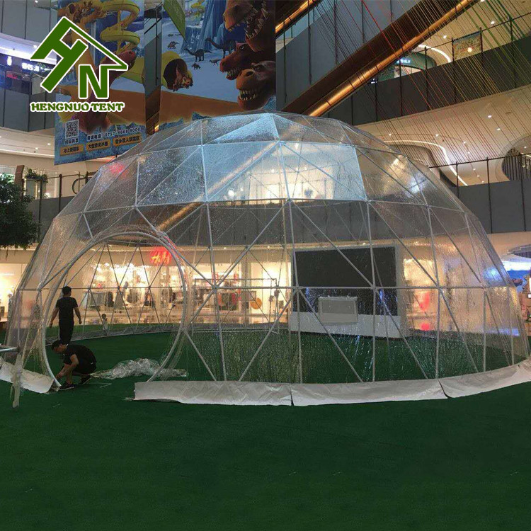 Outdoor Shelter Plastic Big Dome Tent For Promotion Events Diameter 45m