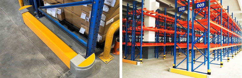 Flexible Pedestrian Barrier  Anti-Collision Guardrails Warehouse Safety Barrier Traffic Guardrails