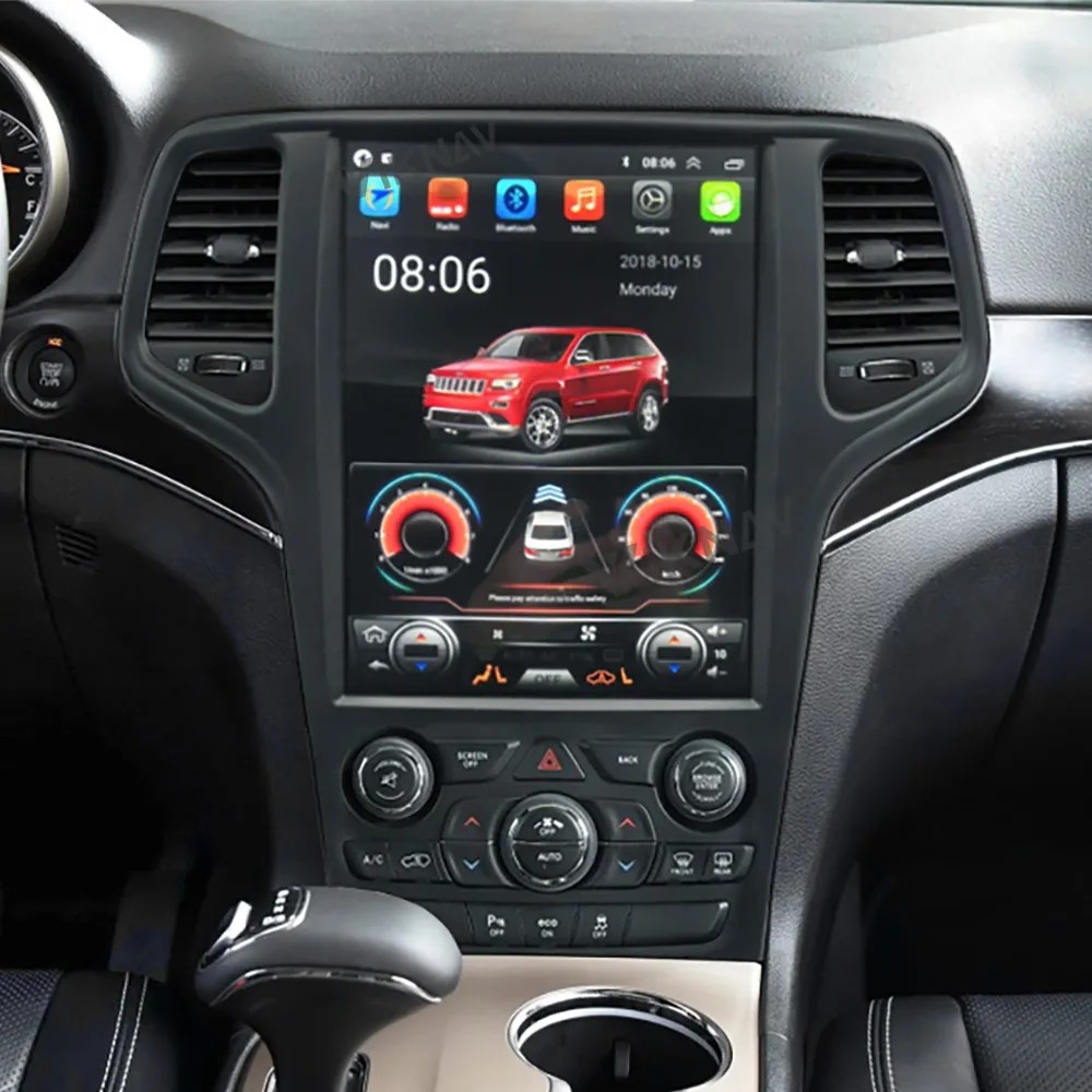 For 2014-2017 Jeep Grand Cherokee 12.1 Inch LCD screen Car radio DVD Navigation Multimedia Player Wireless Carplay BT 4G