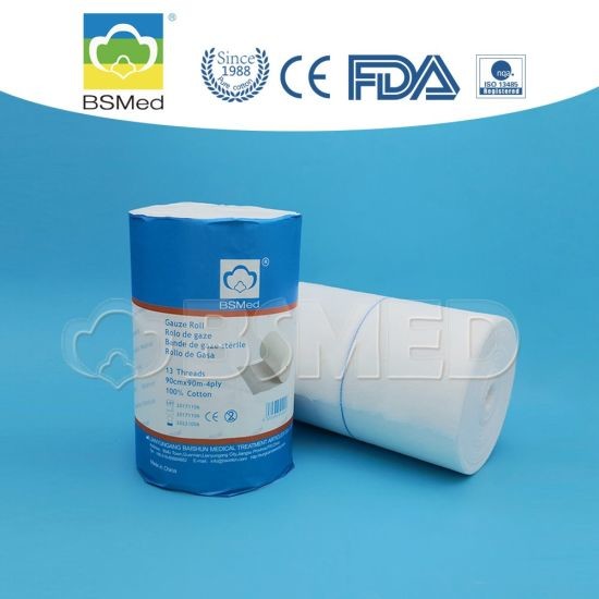 Surgical Absorbent Medical Cotton Gauze 100% Cotton Material White Color