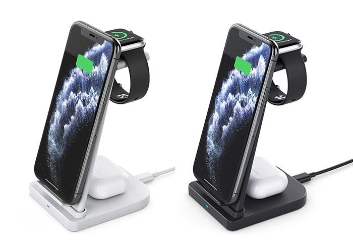 15W 3in1 Wireless Charging Station For Iphone And Apple Watch