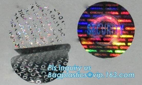 Quality foil lenticular hologram void sticker label,warranty seal sticker security void sticker label tamper proof sticker pack for sale