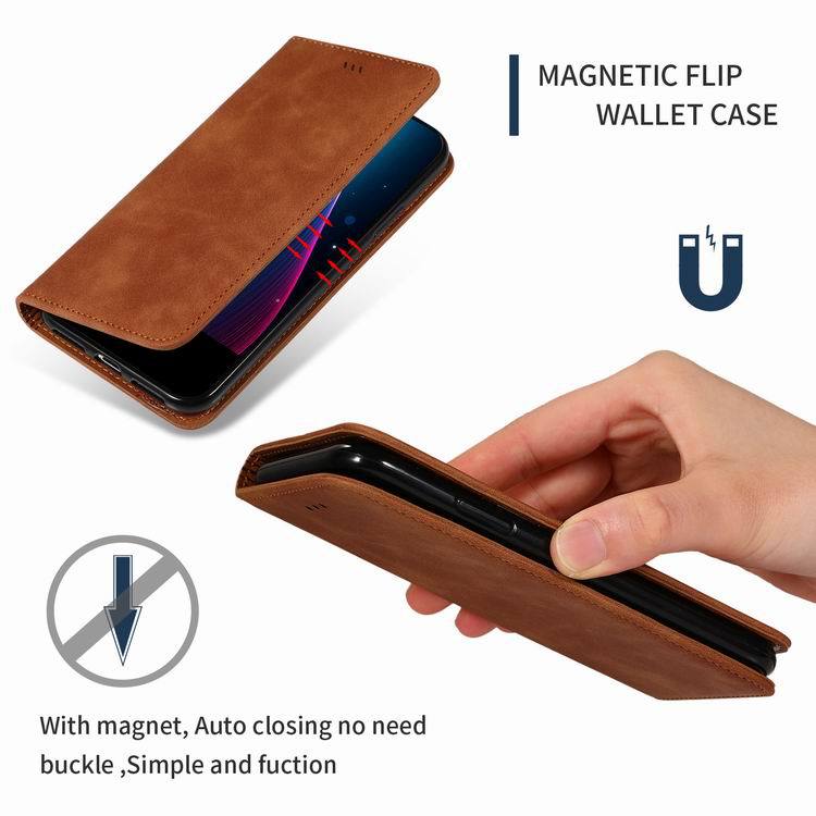 iPhone 13 Pro Max Original Magnetic Wallet Flip Cover with Card Slot and PU Leather
