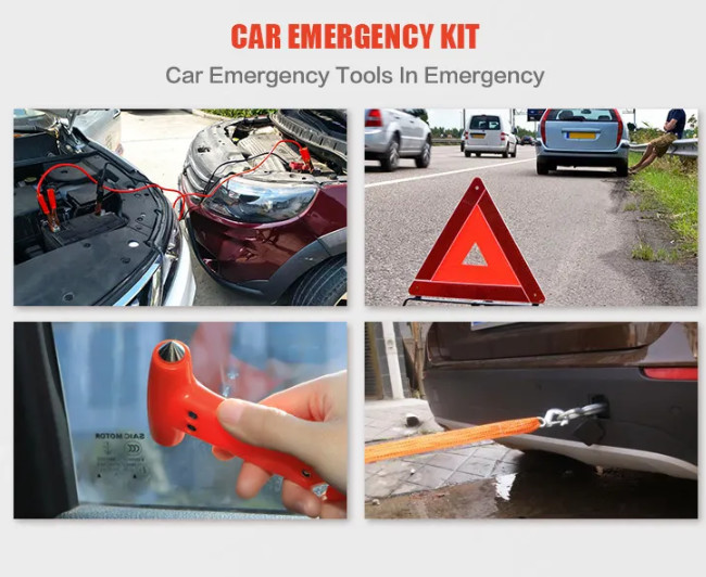 Road Assistance Automotive First Aid Kit RV Car Emergency Roadside Kit