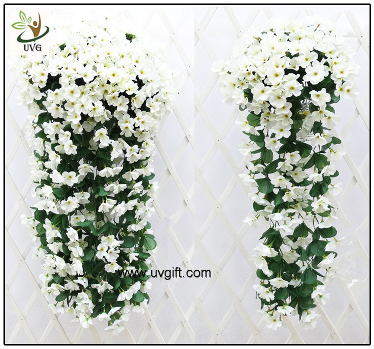 UVG artificial flowers wholesale hanging silk violet wreath for wedding flower arrangements WIS017