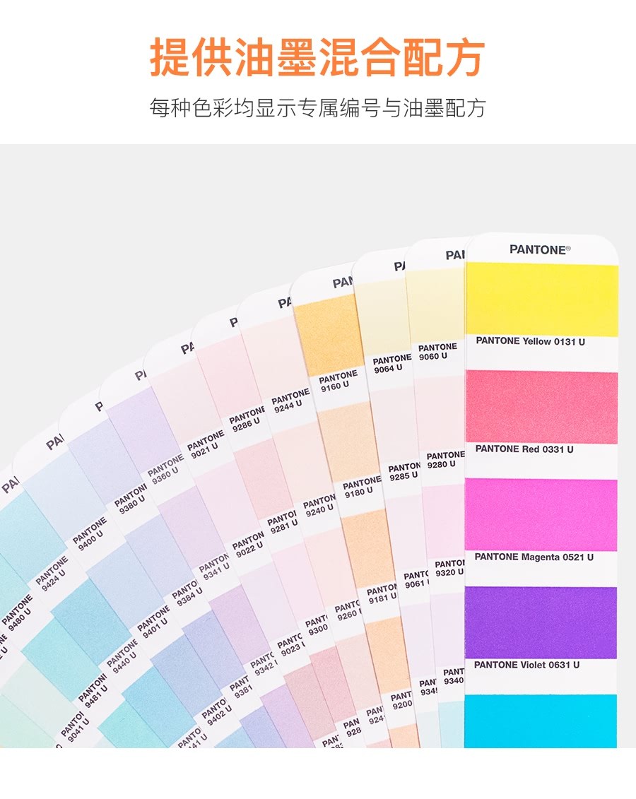 2019 PANTONE GG1504A Color Card PANTONE Pastels & Neons Guide Coated &Uncoated Card Pantone Spot Colors for graphics