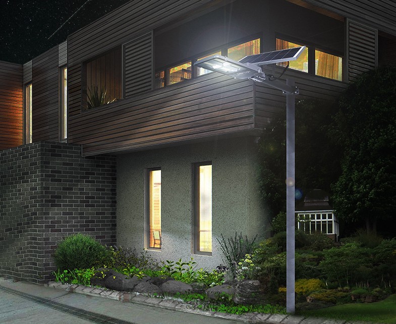 50/100/200/300w Led Street Light With Solar Panel , Solar Powered Street Lamp