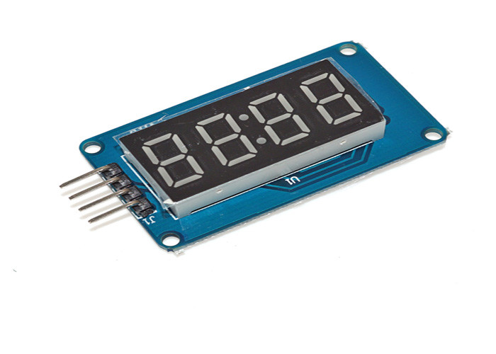 Four Bits LED Clock Display 4 Pins 42 * 24 * 12mm Level Control Interface