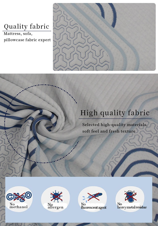 Geometric Printing Jacquard Latex Mattress Fabric Air Layer