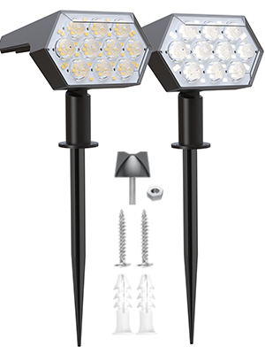 92 LED Solar Landscape Spotlights