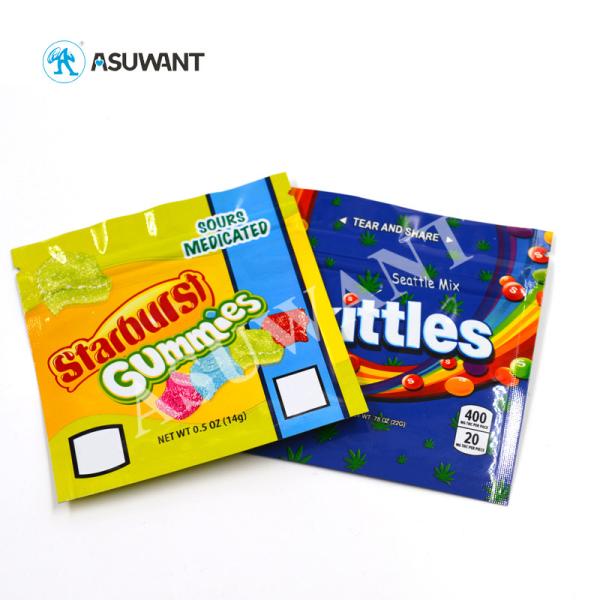 Resealable MOPP Child Proof Ziplock Bags Heat Seal VMPET