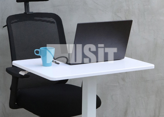 Gas Spring Hydraulic Height Adjustable Laptop Standing Desk Single Leg