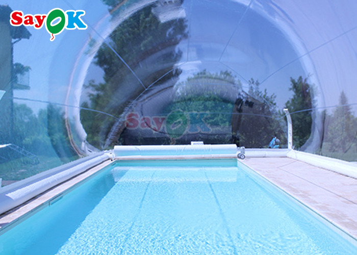 Custom Swimming Pool Cover Transparent Inflatable Pool Tent Winter Swimming Pool Bubble Tent
