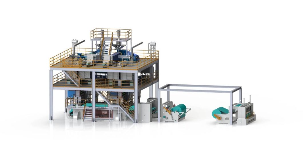 Bfe 99 Pfe 99 PP Spunbond and Meltblown Non Woven/ Nonwoven/ Non-Woven Fabric Production Line Making Machine