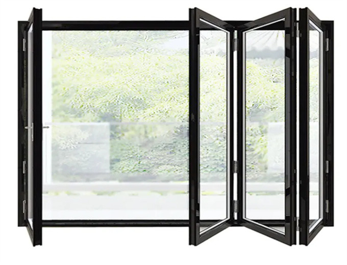 Project Consultation At Building Material Store 70mm Aluminum Bi-fold Doors With Glass