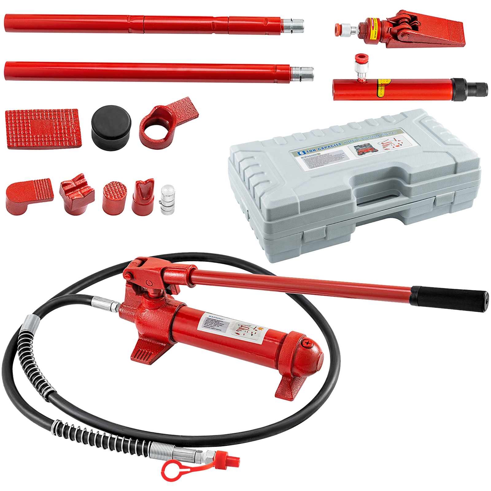 Bejarm 6 to 20Ton Porta Power Hydraulic Jack Kit with 2m Autobody  FrameRepair Tool for Truck Tractor  Heavy equipments