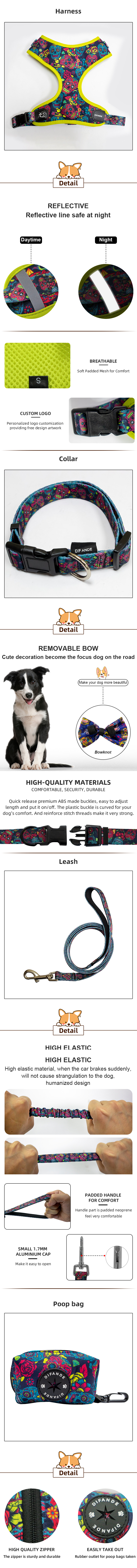 ultra Comfort Collar Leash Harness Set