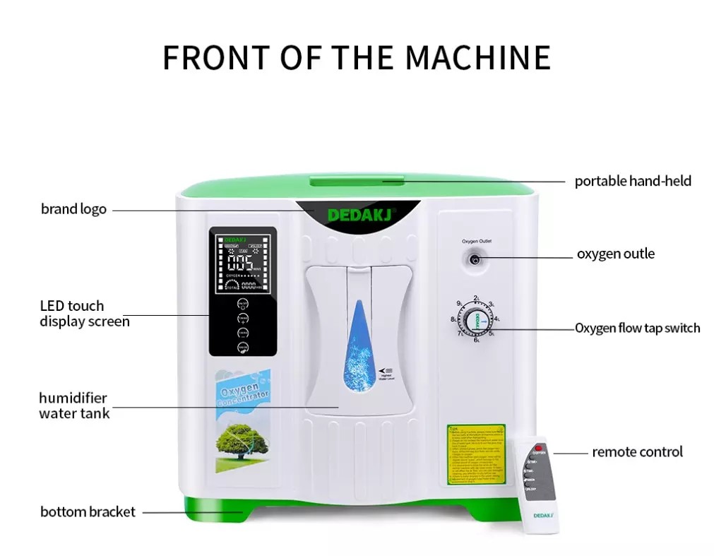 Medical Portable Home Use & Medical Remote Control 2- 9L PSA 200W Portable Oxygen Concentrator