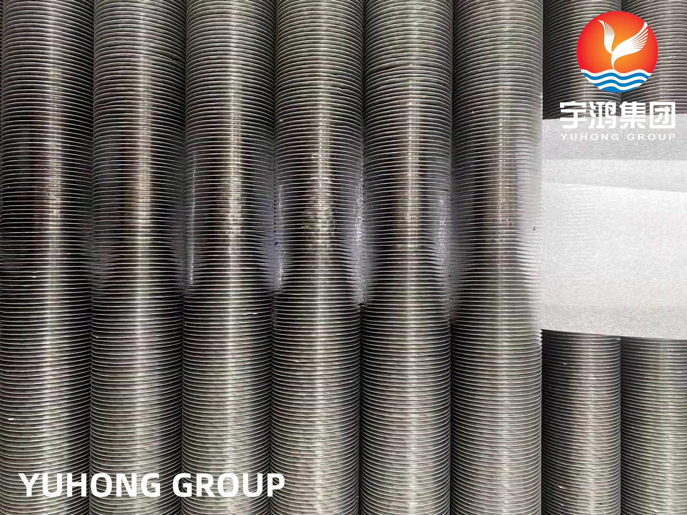 Stainless Steel Embedded G Fin Tube, ASTM A249 TP304 Welded Tube With Aluminum 1060, Dry Kiln Application