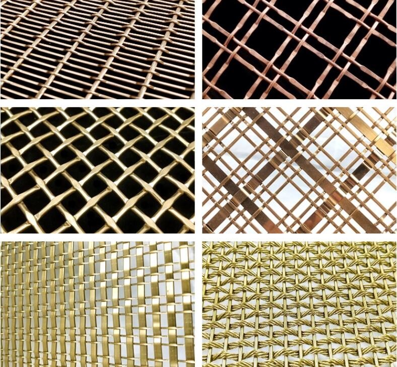 Architectural Decoration Metal Woven Wire Mesh Decoration Wire Mesh For Metal Partition