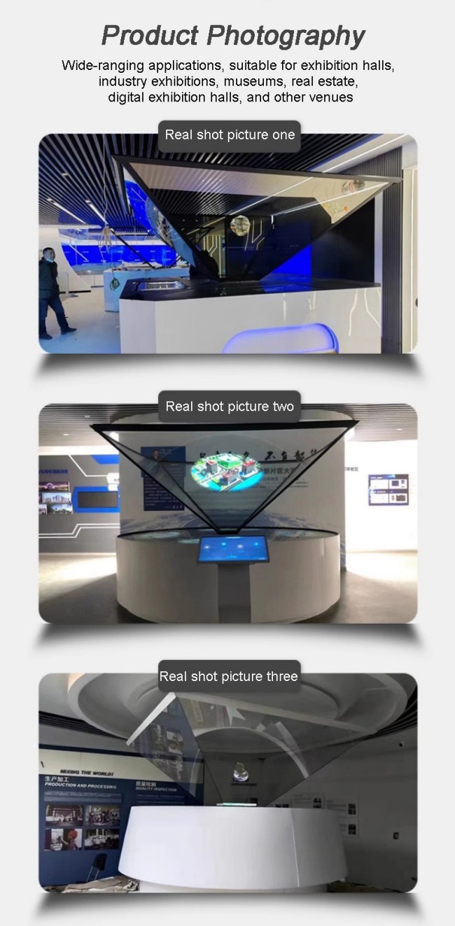 Exhibition Hall Dedicated Stereoscopic Holographic Cabinet with Touch-Interactive 3D Display Supporting Customizable Three-Dimensional Projection