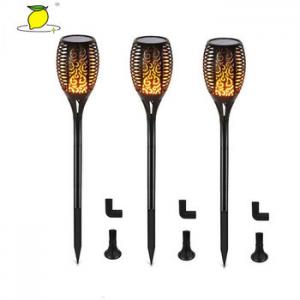 China Waterproof Dancing Solar Flame Torch Light / Outdoor Garden Path Solar LED Flame Lamp on sale