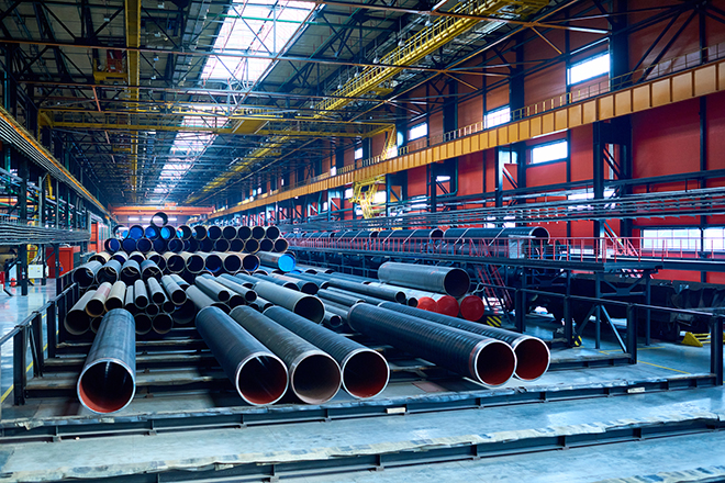 Customized Welded Steel Pipe 1m - 12m Round Steel Tube With Plain Ends